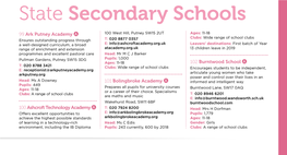 State Secondary Schools