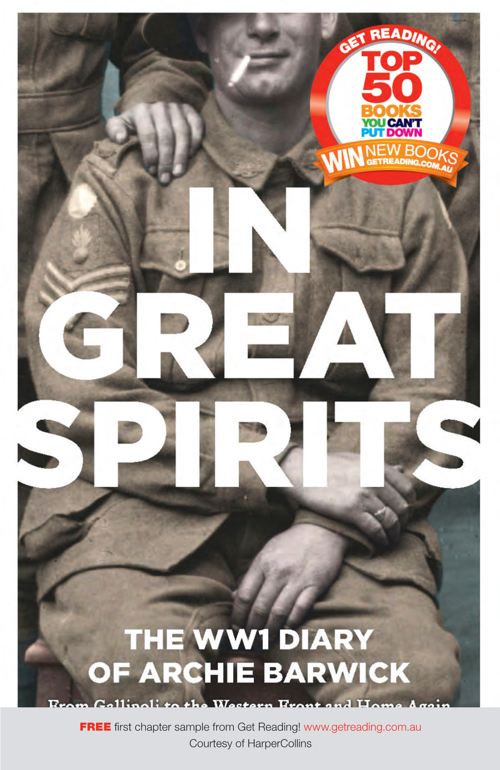 FREE First Chapter Sample from Get Reading! Courtesy of Harpercollins the WWI DIARY of ARCHIE BARWICK