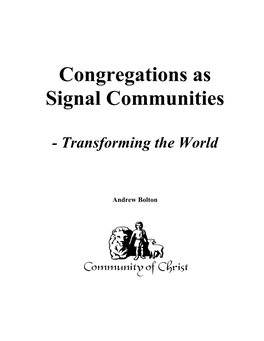 Congregations As Signal Communities