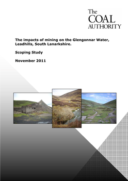 The Impacts of Mining on the Glengonnar Water, Leadhills, South Lanarkshire