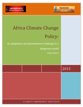 Africa Climate Change Policy
