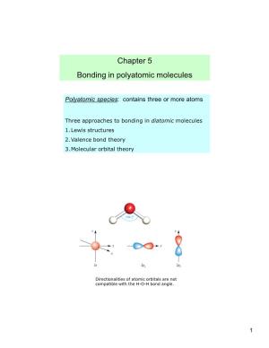 Chapter 5 Bonding in Polyatomic Molecules