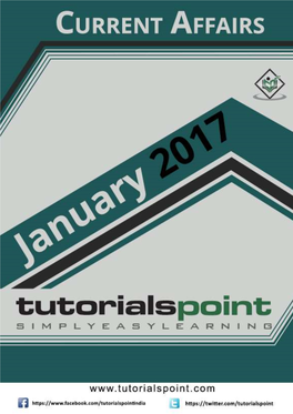 Current Affairs January – 2017
