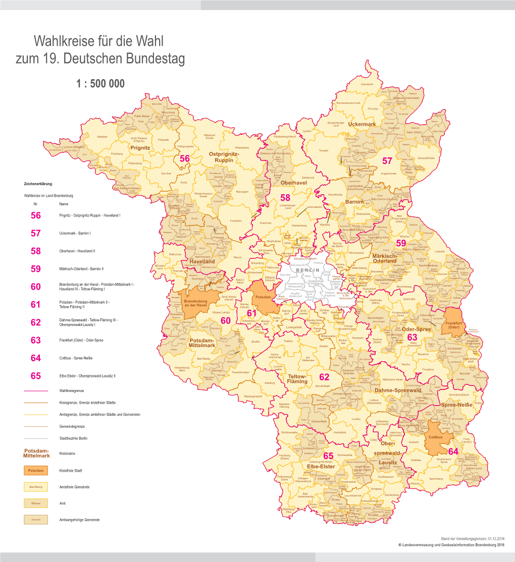 Wahlkreise Für Die Wahl Zum 19. Deutschen Bundestag