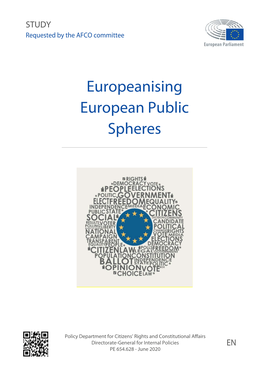 Europeanising European Public Spheres