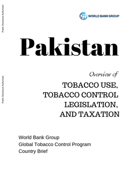 Pakistan-Overview-Of-Tobacco-Use