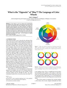 The Language of Colour Wheels