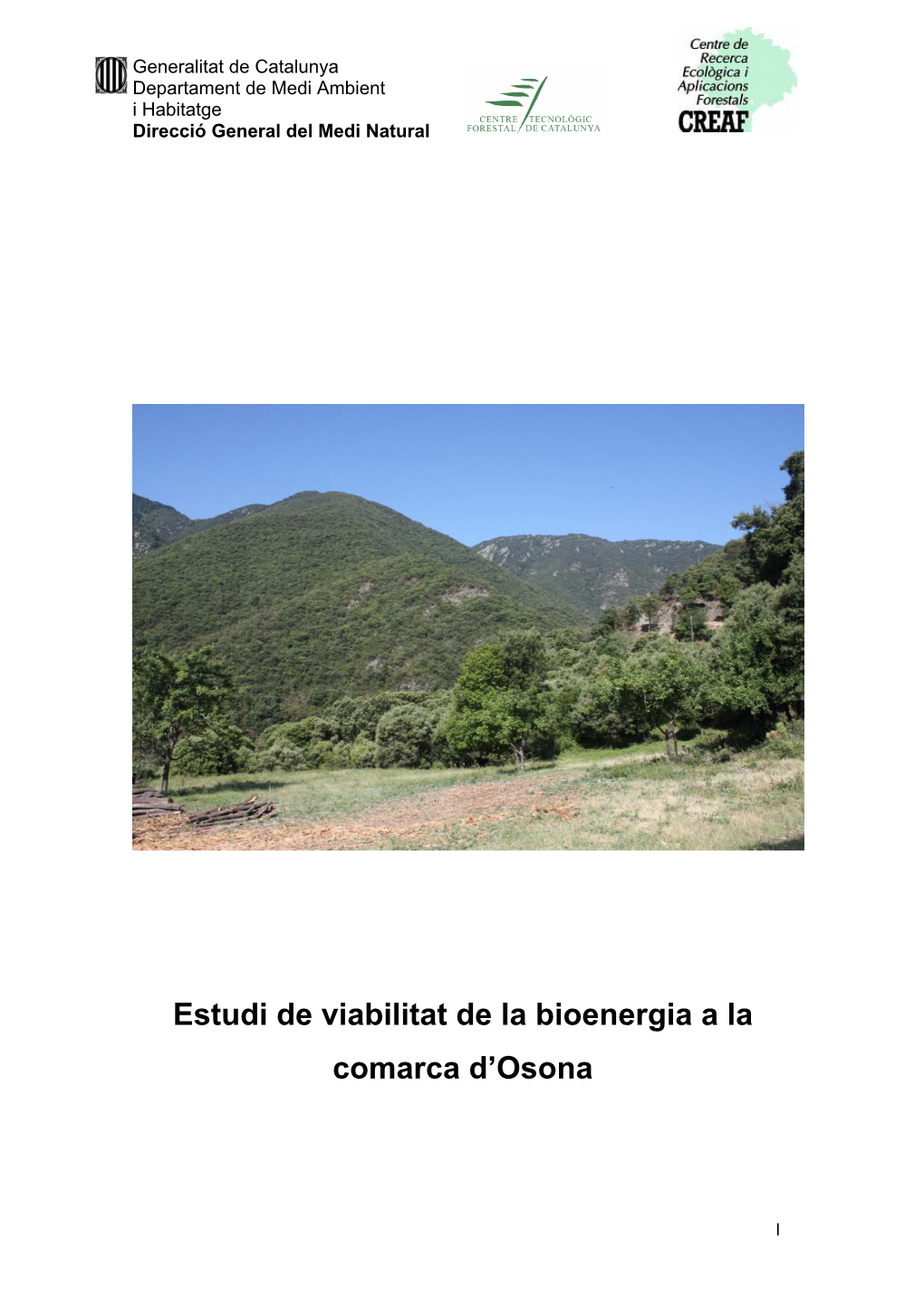 Estudi De Viabilitat De La Bioenergia a La Comarca D'osona