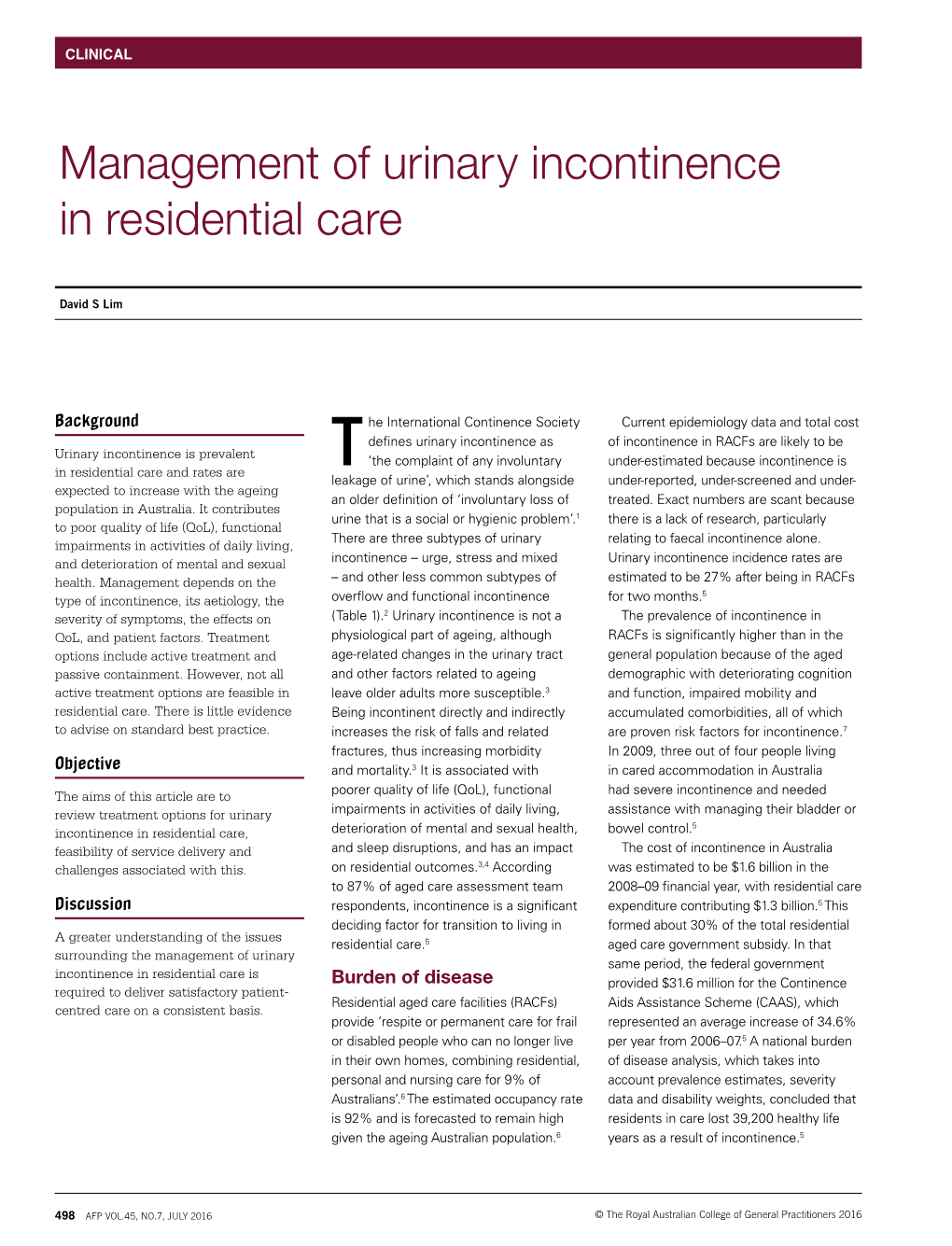 Management Of Urinary Incontinence In Residential Care Docslib 1852