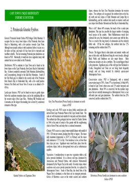 Peninsula Granite Fynbos Fact Sheet