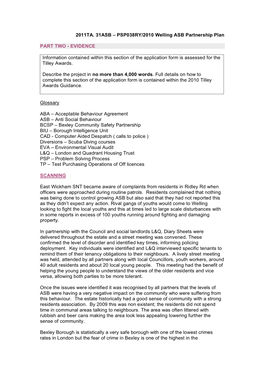PSP038RY/2010 Welling ASB Partnership Plan PART