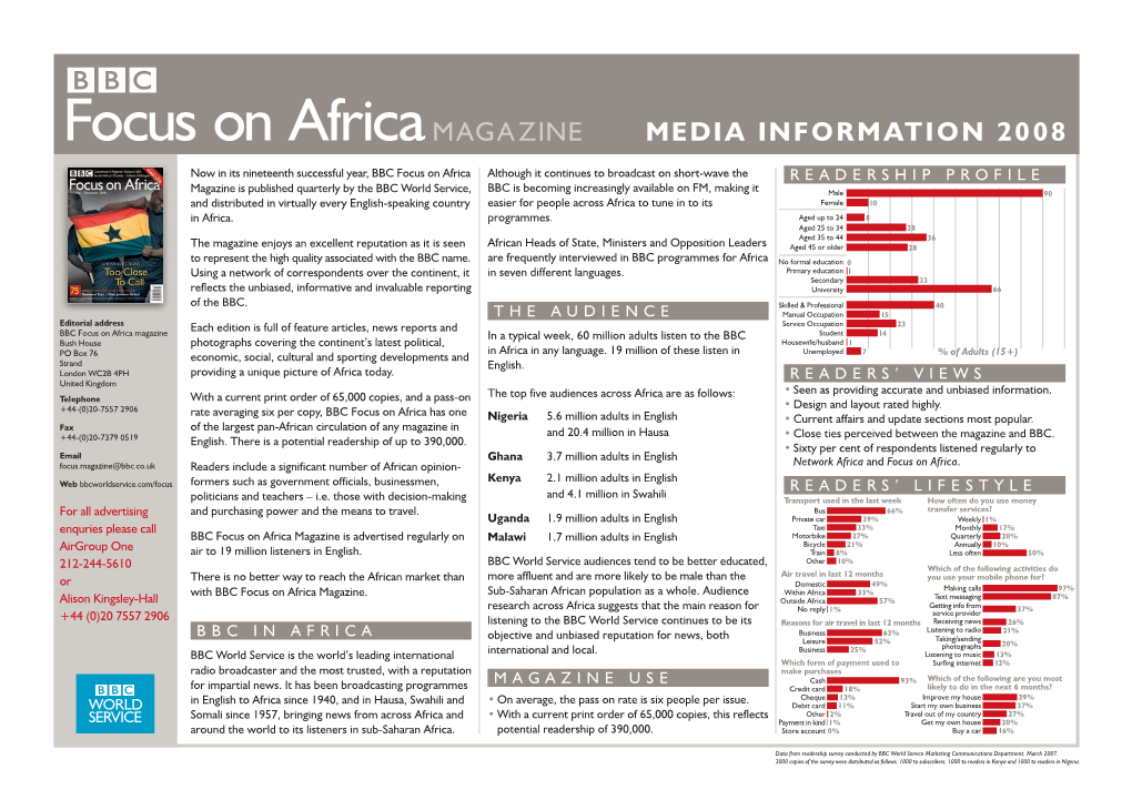 USA/Canada: Media Information