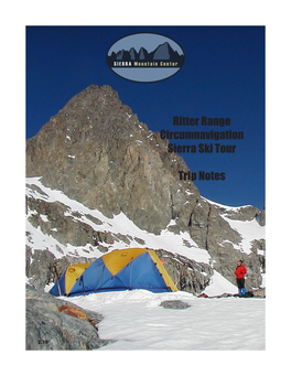 Ritter Range Circumnavigation Sierra Ski Tour Trip Notes