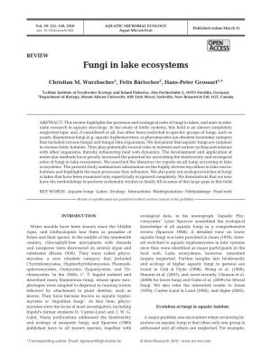 Fungi in Lake Ecosystems