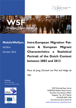 Working Paper Series Mobilewelfare Intra-European