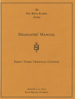 Delegates' Manual