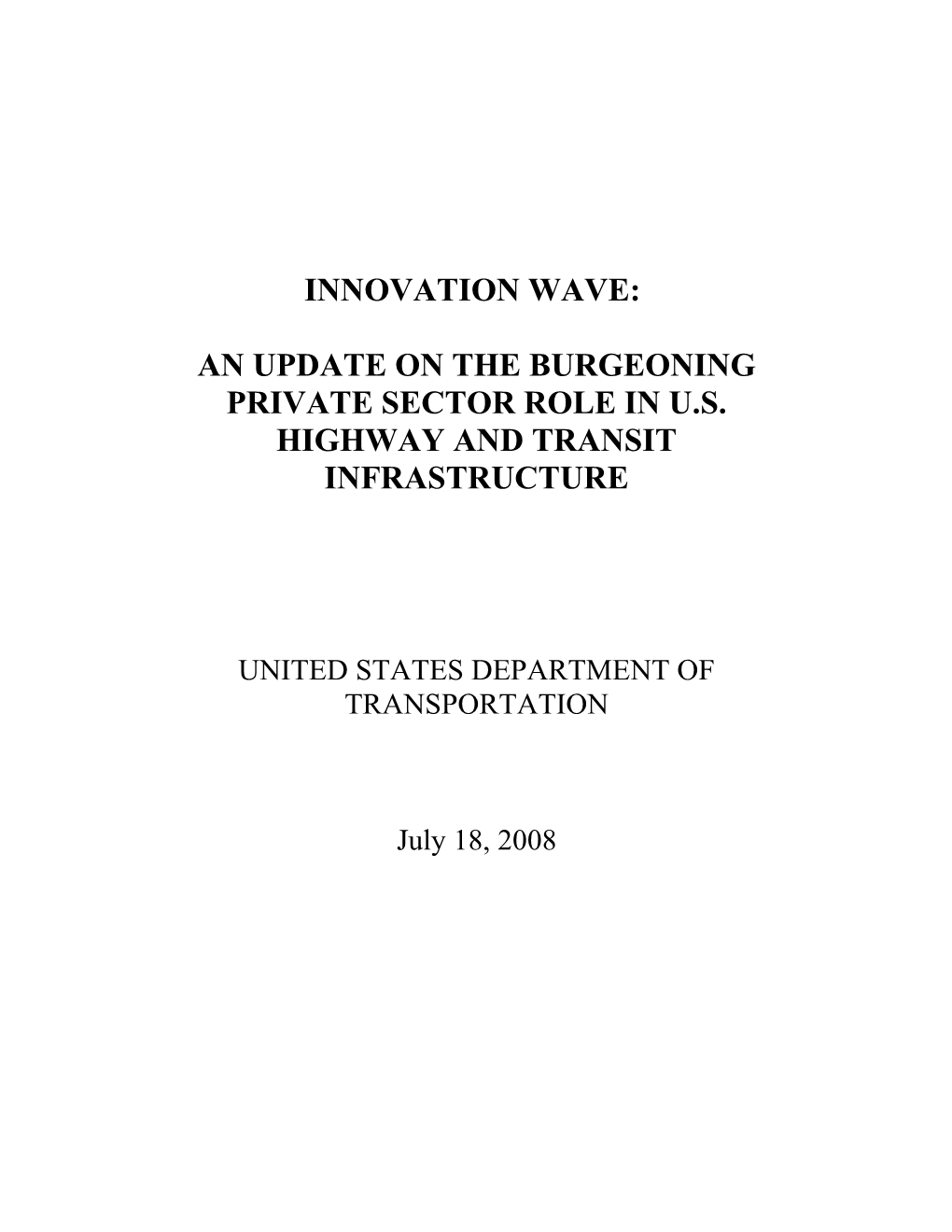 United States Department of Transportation s1