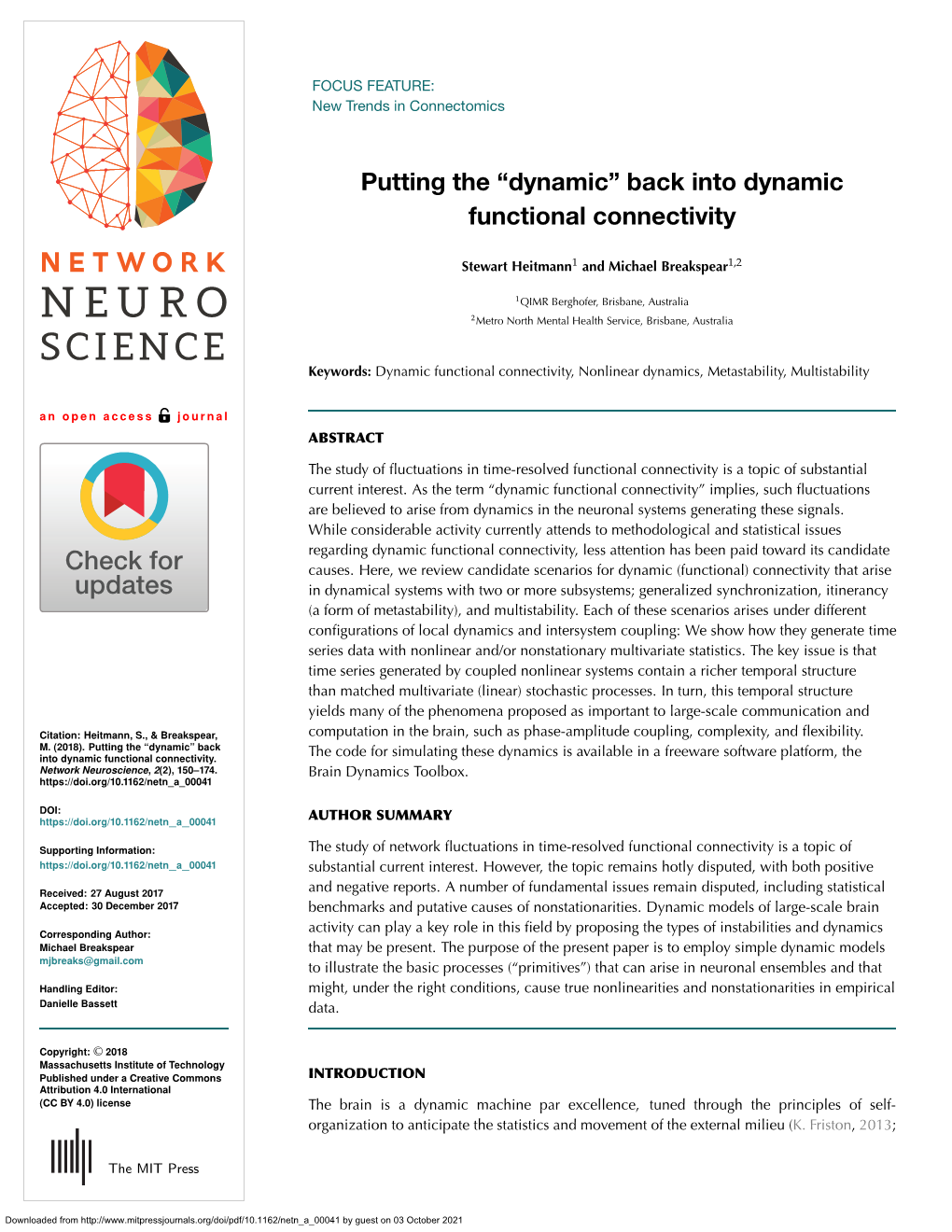 Back Into Dynamic Functional Connectivity