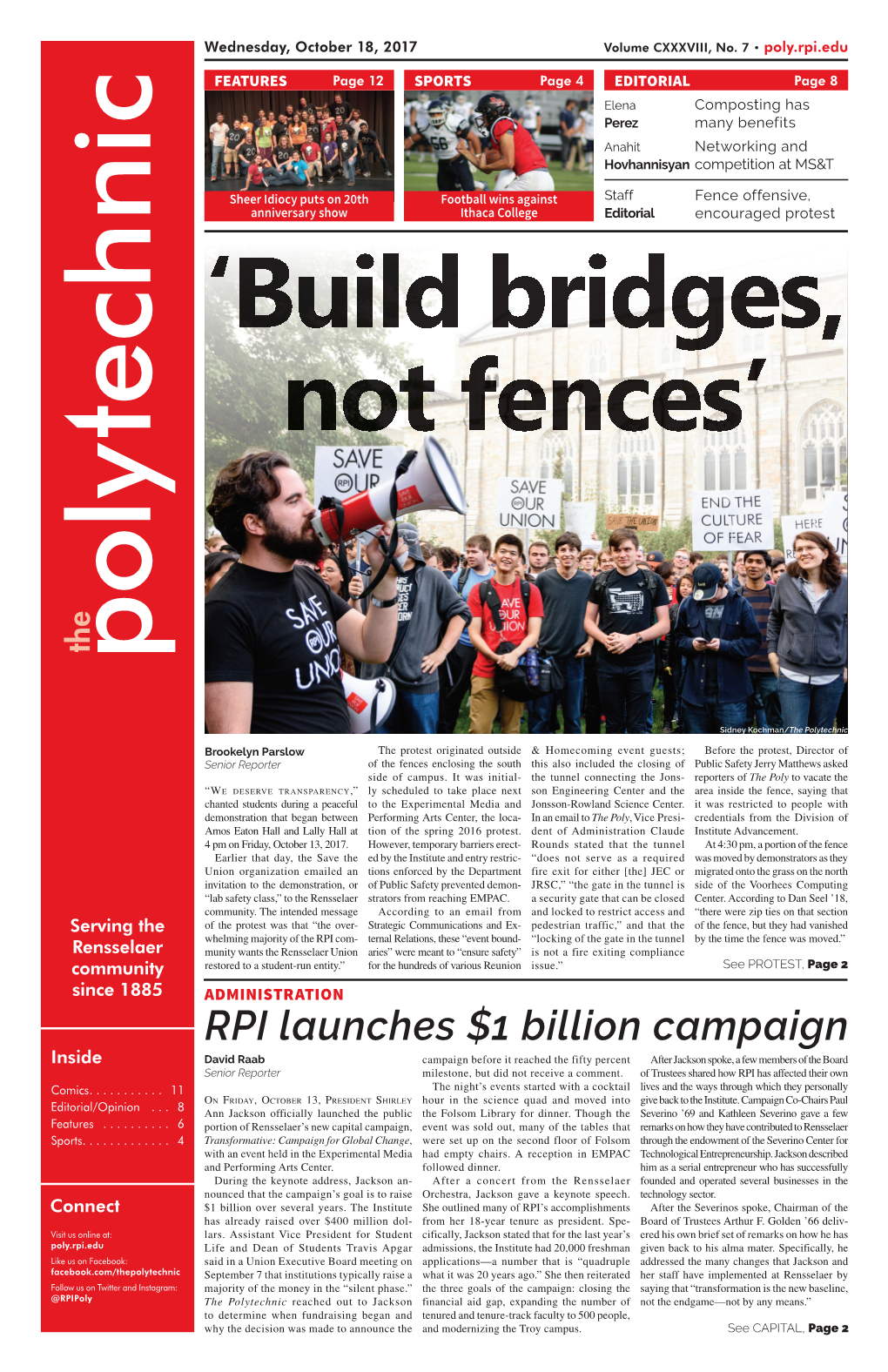 Protest ‘Build Bridges, Not Fences’