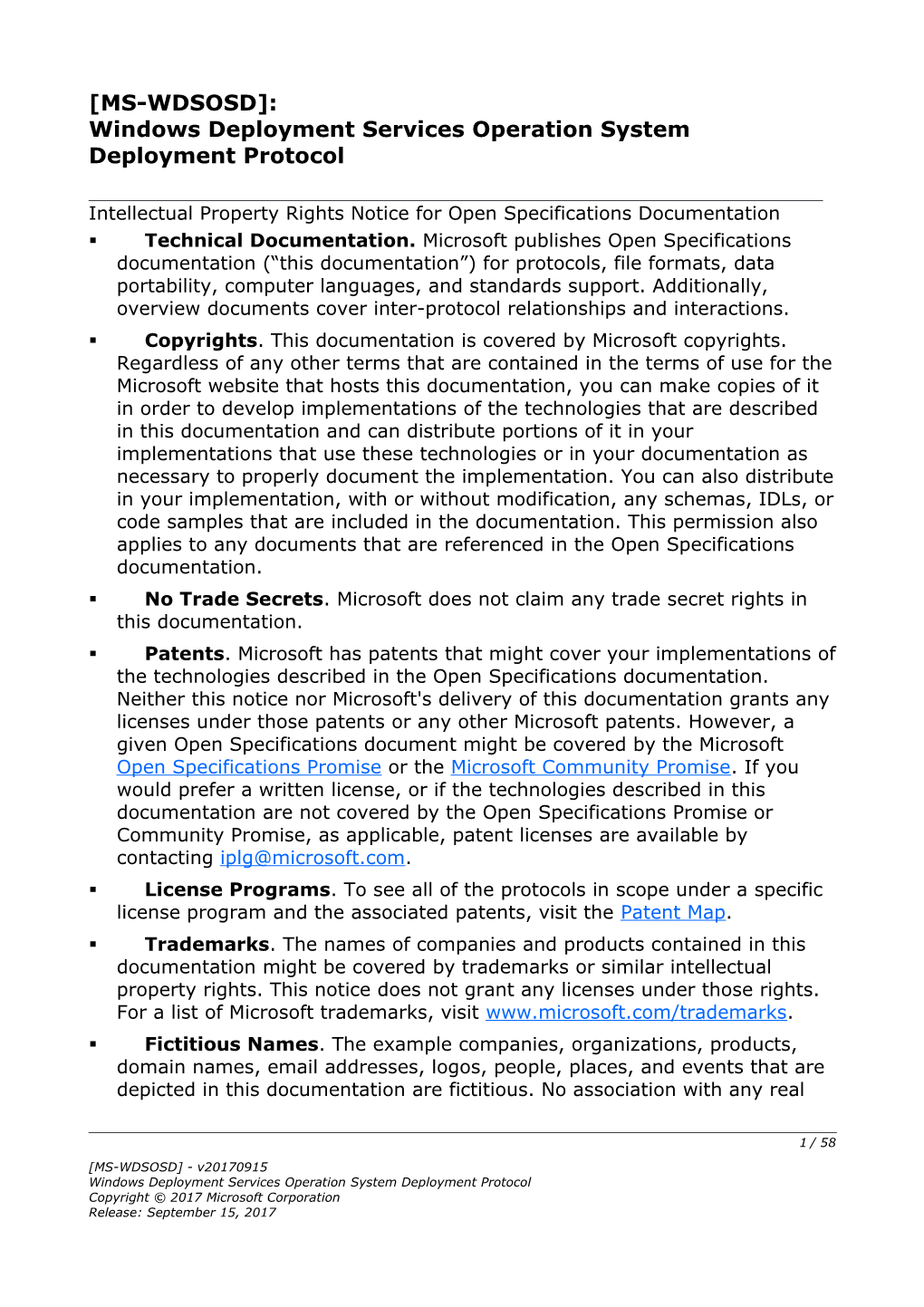 Windows Deployment Services Operation System Deployment Protocol