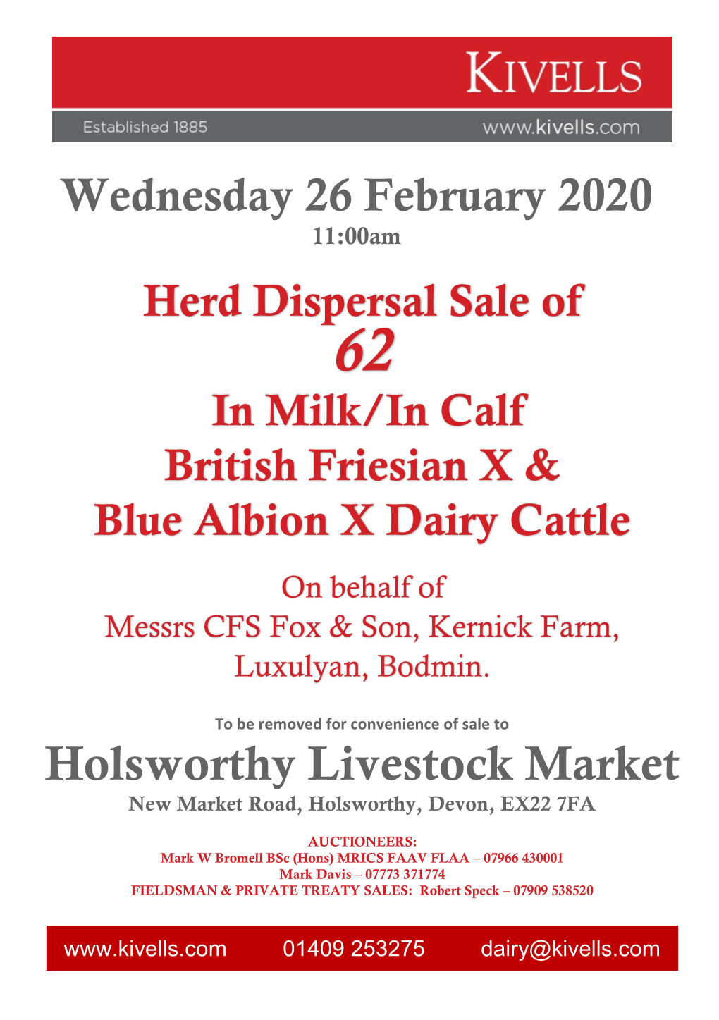 Holsworthy Livestock Market New Market Road, Holsworthy, Devon, EX22 7FA