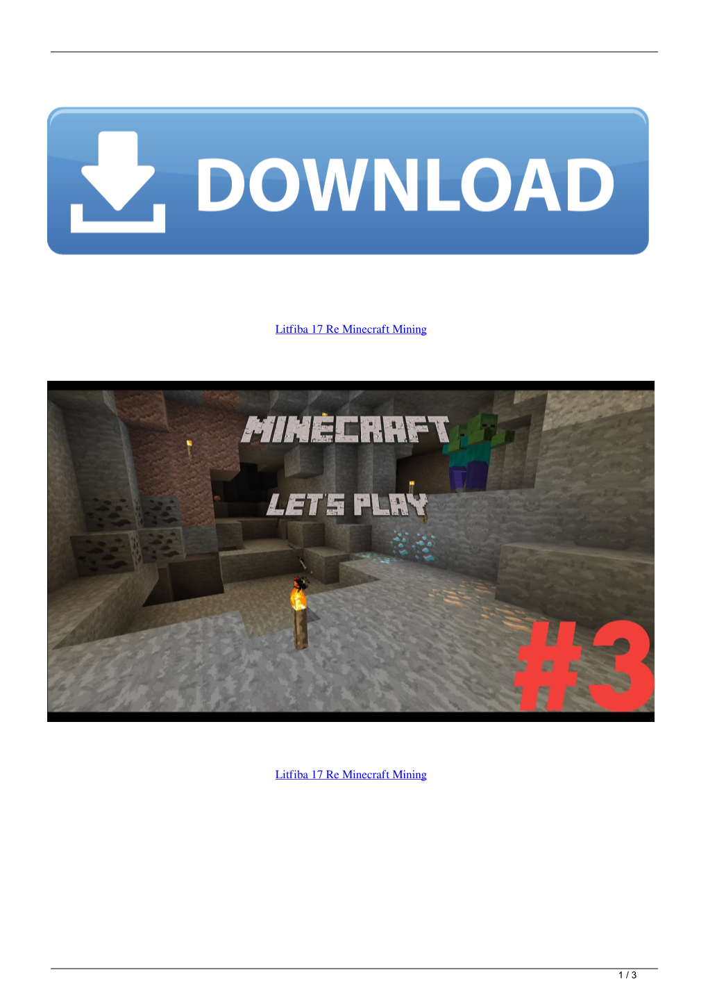 Litfiba 17 Re Minecraft Mining