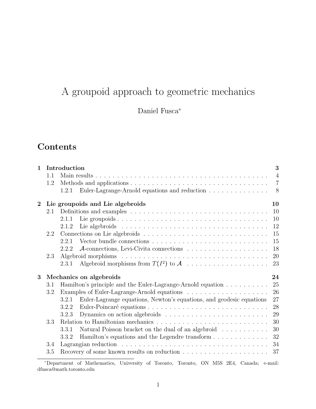 A Groupoid Approach to Geometric Mechanics