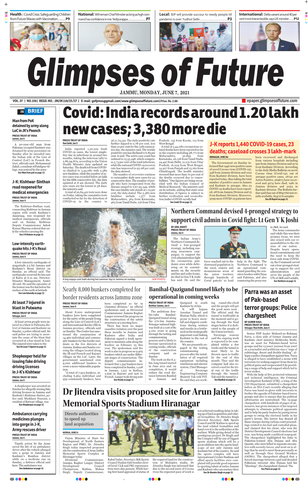 Covid: India Records Around 1.20 Lakh New Cases; 3,380 More