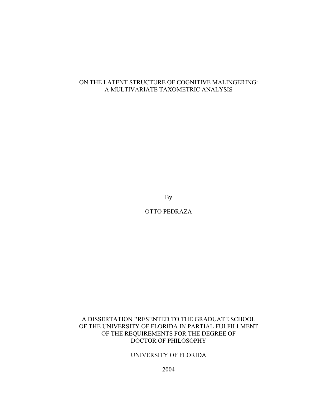 On the Latent Structure of Cognitive Malingering: a Multivariate Taxometric Analysis