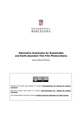 Alternative Substrates for Sustainable and Earth-Abundant Thin Film Photovoltaics