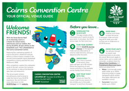 Cairns Convention Centre YOUR OFFICIAL VENUE GUIDE