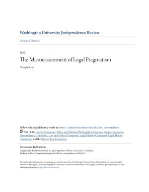 The Mismeasurement of Legal Pragmatism, 4 Wash