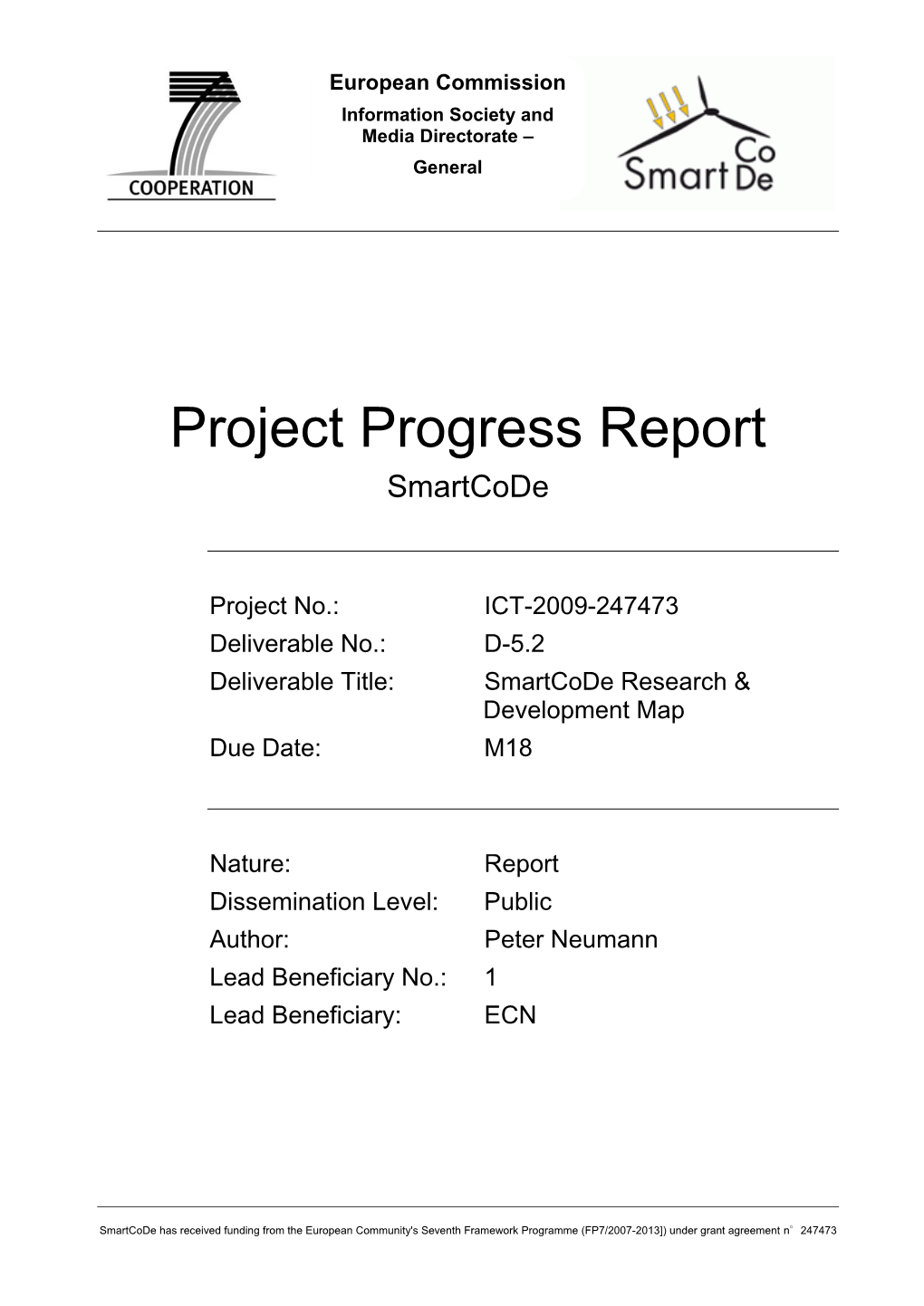 Project Progress Report Smartcode