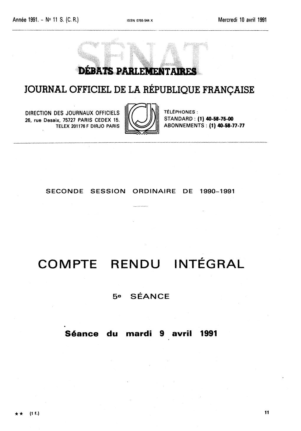 Compte Rendu Intégral