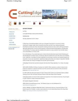 Cutting Edge 2013