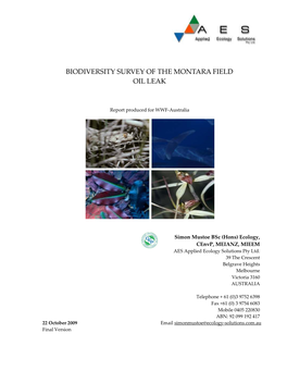 Biodiversity Survey of the Montara Field Oil Leak