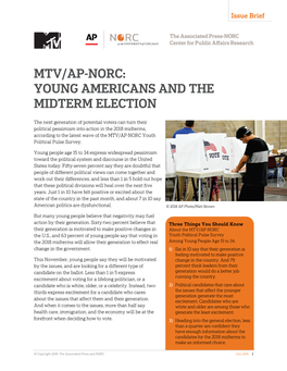 Mtv/Ap-Norc: Young Americans and the Midterm Election