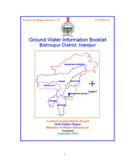 Ground Water Information Booklet, Bishnupur District, Manipur
