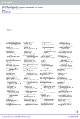 5Α-Reductase Deficiency, 173, 175 Acrosomal Response to Ionophore