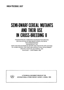 Semi-Dwarf Cereal Mutants and Their Use in Cross-Breeding Ii