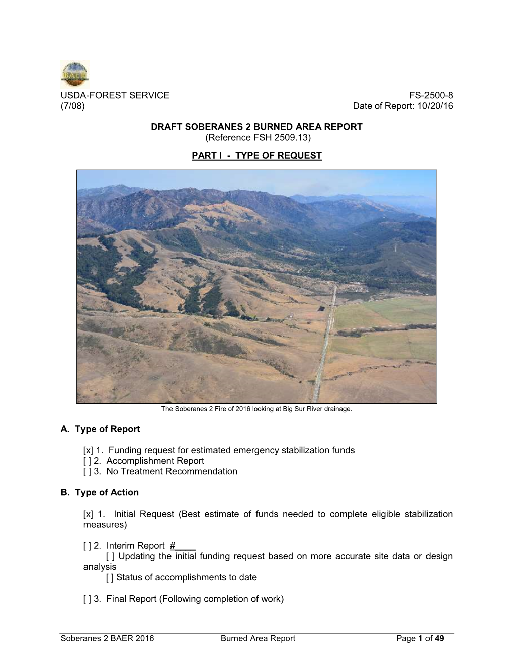 10/20/16 Draft Soberanes 2 Burned Area Report