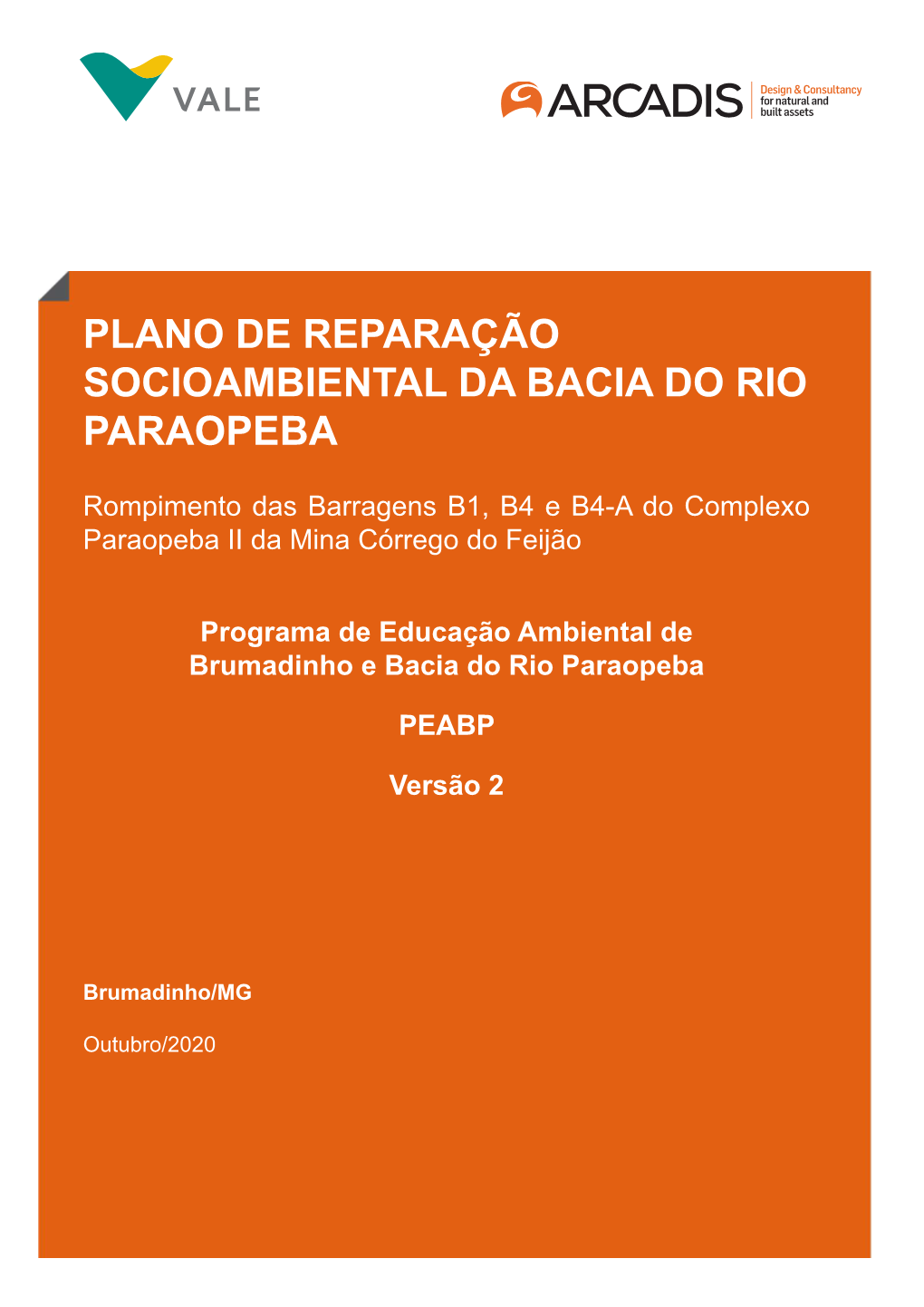 Plano De Reparação Socioambiental Da Bacia Do Rio Paraopeba