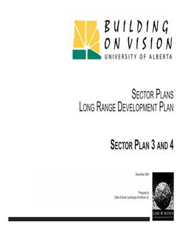 Sector Plans Long Range Development Plan Sector Plan 3 and 4