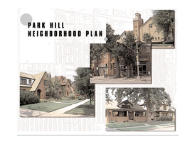 Park Hill Neighborhood Plan G Table of Contents