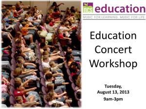 Education Concert Workshop