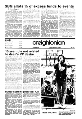 The Creightonian, 1982-04-16