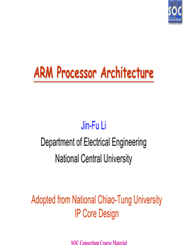 ARM Processor Architecture