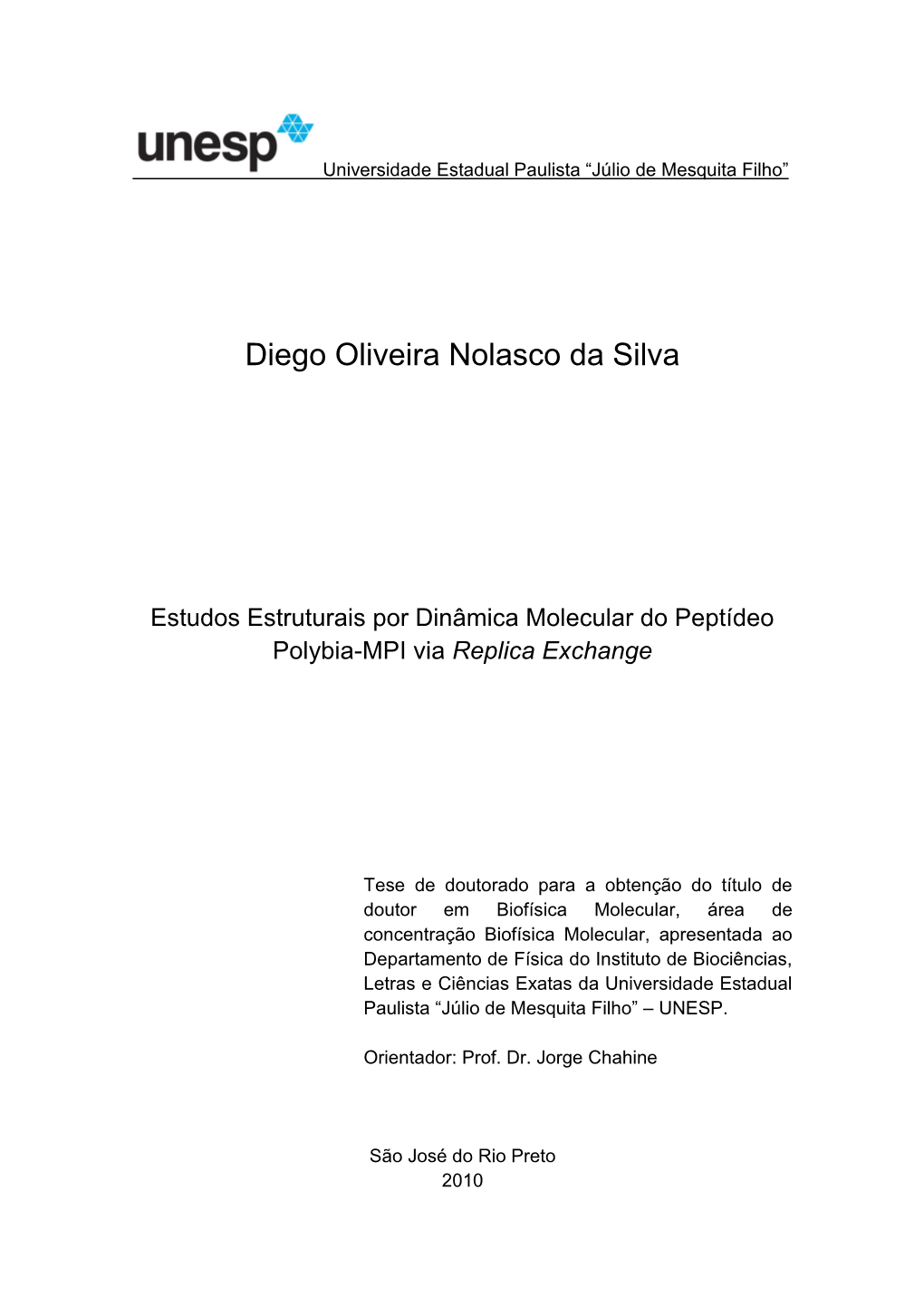 Diego Oliveira Nolasco Da Silva