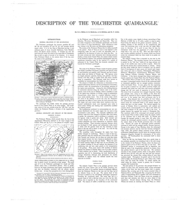 Description of the Tolchester Quadrangle.1