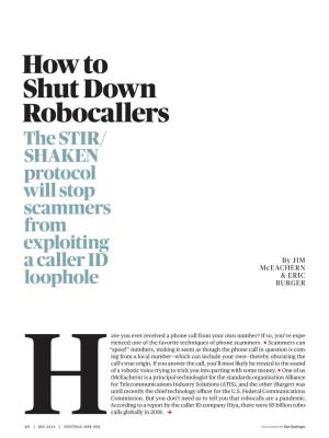 SHAKEN Protocol Will Stop Scammers from Exploiting a Caller ID Loophole